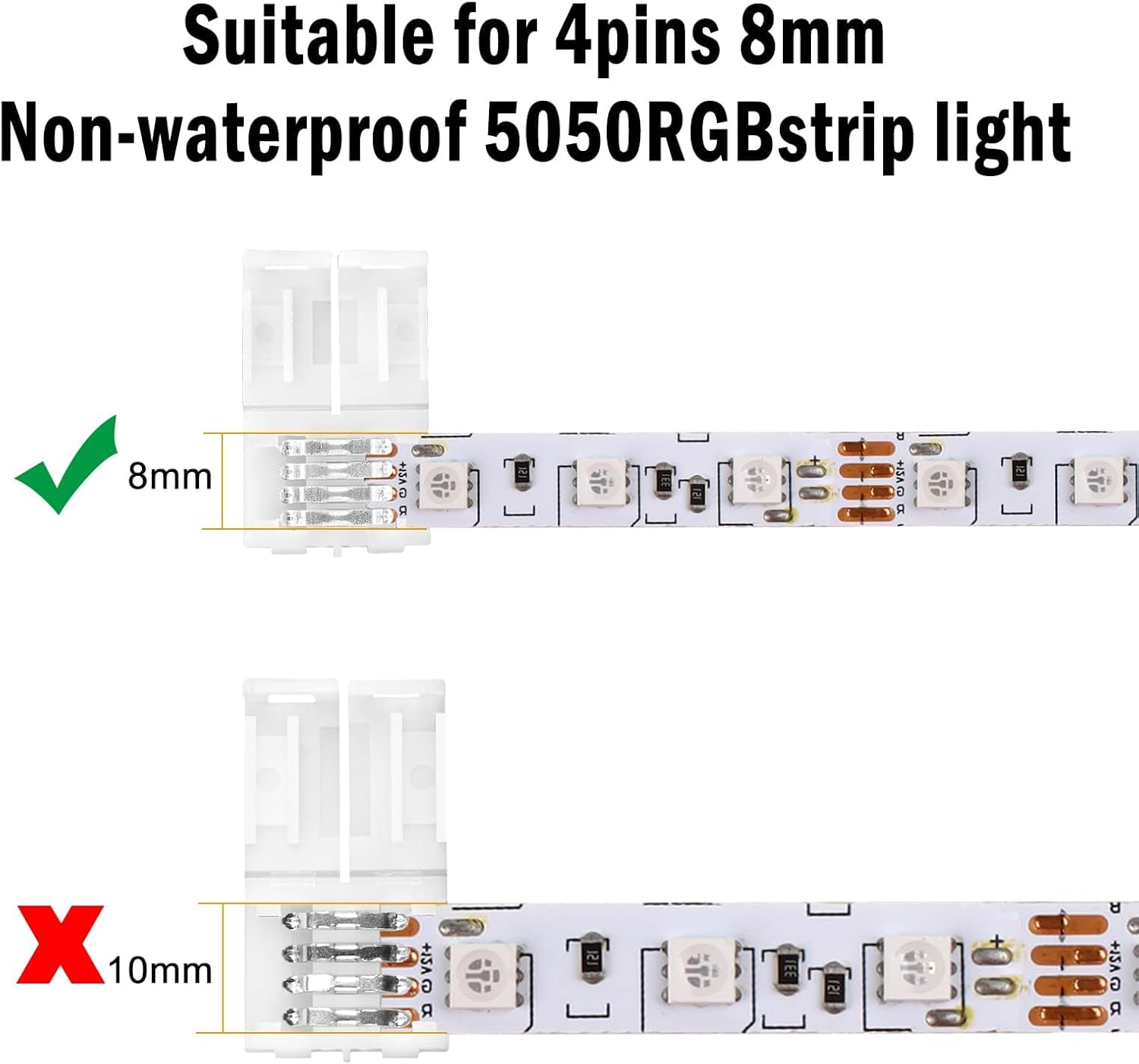8mm-10mm 4-Pin I Shape LED Str - Rgb Led Matrix 8X8 评论和价格