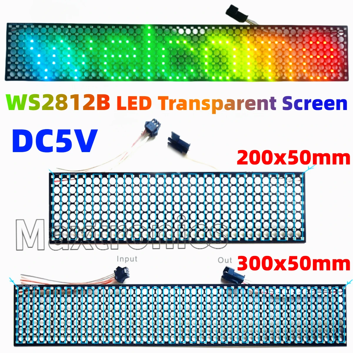WS2812B LED Transparent Screen - Rgb Led Matrix 8X8 评论和价格