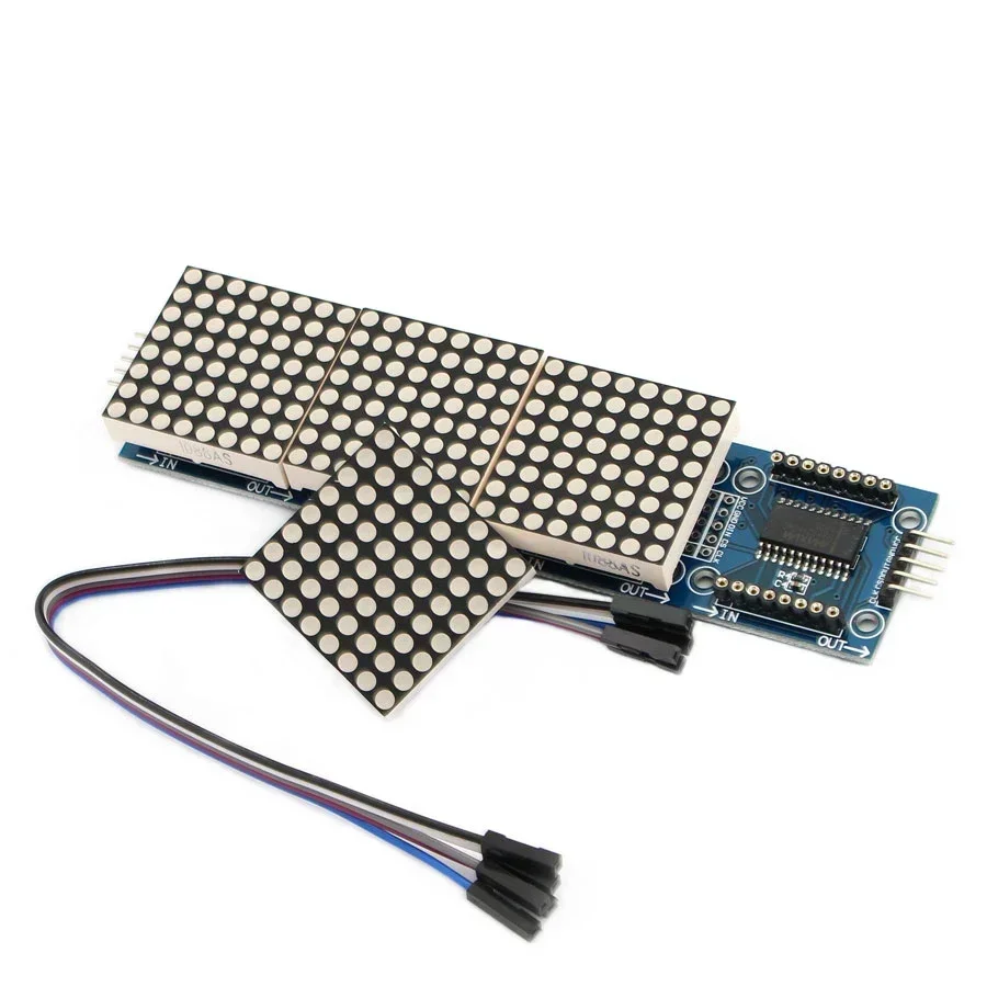 MAX7219 Dot Matrix Module 4 in - Rgb Led Matrix 8X8 评论和价格